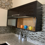 Wall Cabinets with Frosted Glass