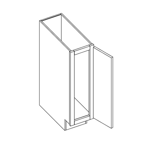 Plank Single Door Full Height Base Cabinet