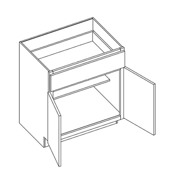 Plank Double Door Standard Base Cabinet
