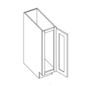 Shaker Single Door Full Height Base Cabinet